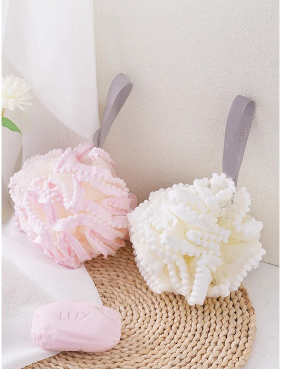 Bath Sponge Soft net foaming rich bath ball new splicing color large bath flower bath ball bath ball household toiletries -1pcs