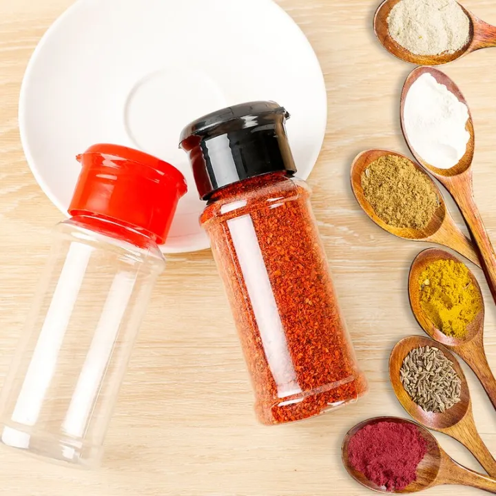 3Pcs%20Plastic%20Spice%20Salt%20Pepper%20Shaker%20Seasoning%20Jar%20Portable%20Camping%20Condiment%20Vinegar%20Bottle%20Kitchen%20Cruet%20100%20Ml%20-%20Image%204