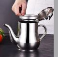 32 Oz 700ml  Big Size Stainless Steel Teapot with Filter Kitchen Oil Filter Pot Liquid Seasoning Container Coffee Holder Tea Kettle Kitchen Cooking. 