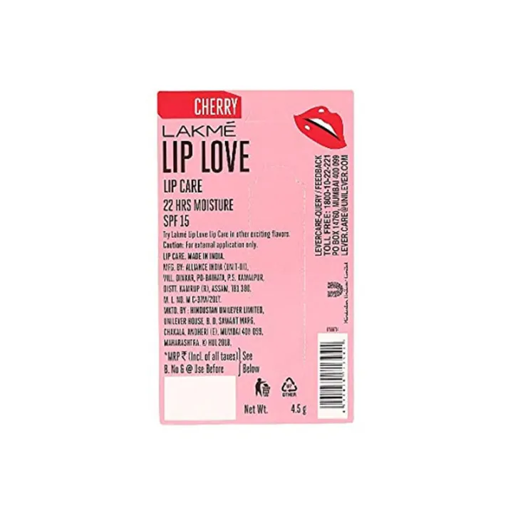 Lakme%20Lip%20Love%20Cherry%20Lip%20Care%20Balm%204.5g%20SPF15%20-%20Image%207