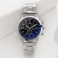Blue Light Glass Three-Eye Steel Band Watch Men's Hot Gift Men's Watch Men's Watch Wholesale. 