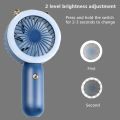Portable Fan USB Rechargeable Mini Fan With Three-speed Electric Hand Fans For Home And Travel Camping Night Light Cooler. 
