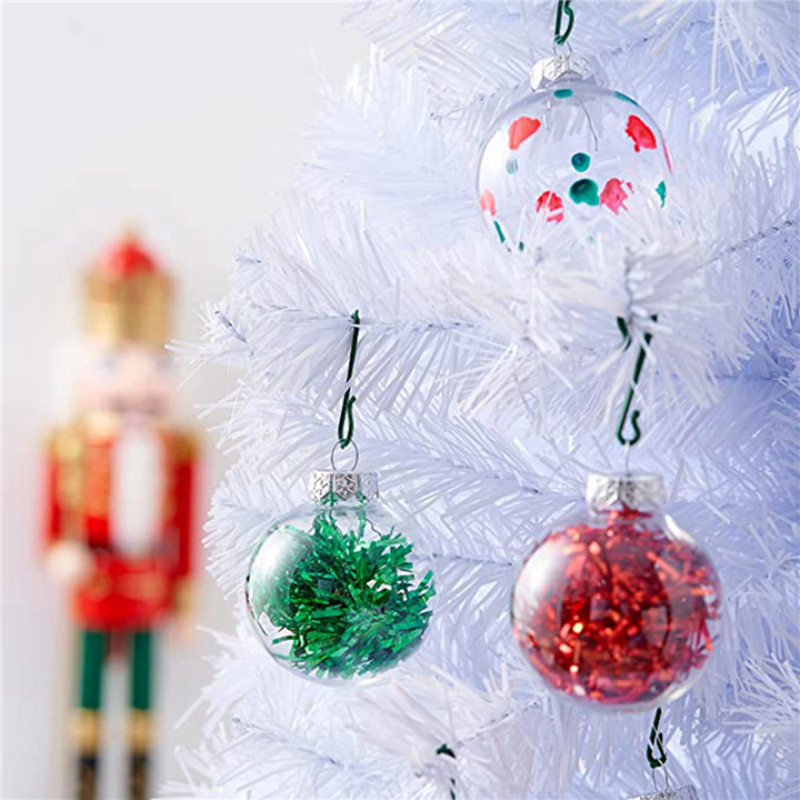 48PCS%20Clear%20Plastic%20Fillable%20Christmas%20Balls%208cm%20DIY%20Xmas%20Tree%20Ornament%20Decoration%20Arts%20Crafts%20-%20Image%205