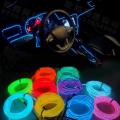 car cold light line LED car atmosphere lamp flexible interior decoration moulding trim strips light - Blue. 