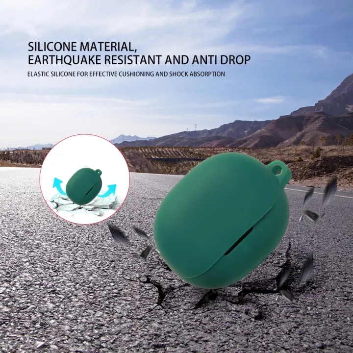 for%20QCY%20MeloBuds%20N20%20Earphone%20Case%20Solid%20Color%20Silicone%20Soft%20Shell%20Washable%20Protective%20Cover%20-%20Image%203