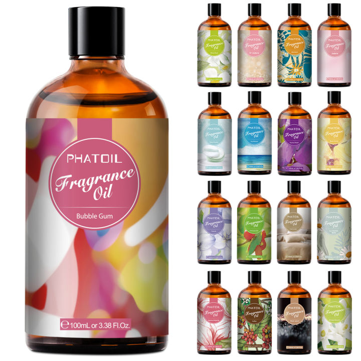 PHATOIL 100ml Fragrance Oil for Scented Candles Soap Making Coconut Vanilla Sea Breeze Fresh Linen White Musk Aroma Oils