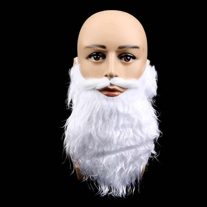 Party performance props Santa Claus white beard fake Beard Set Xmas Party Decor