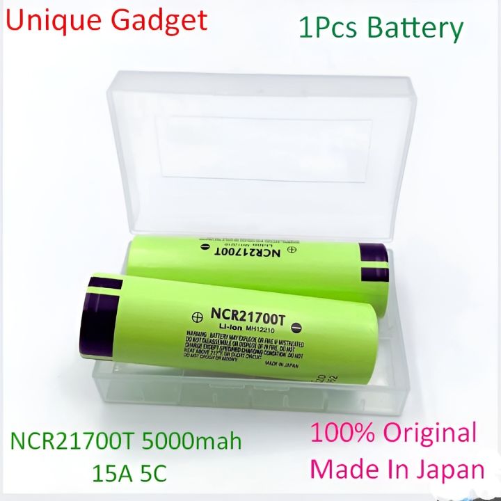 Panasonic%20NCR21700T%20Rechargeable%203.7V%205000mAh%20Li-ion%20Large%20Capacity%20Flat%20Top%2015A%205C%20Tesla%20Car%20Battery%20for%20Powerbank%20LED%20Torch%20Electronic%20Devices%20Made%20In%20Japan%20-%20Image%207
