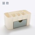 Vanity Drawer Beauty Organizer 6 Compartments with 1 Drawer Cosmetic Storage Box Newly Bathroom Counter-top H7JP Make up Toos.