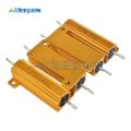 50W 5% Aluminum Housed Case Power Metal Shell Case Wirewound Resistor 0.1~1K 0.1 0.5 1 1.5 2 3 6 10 12 15 20 22 30 50 100 1K ohm.