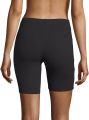 Women's Black Stretch Cotton Biker Shorts From Larong. 