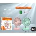 JOYKALY (জয়কলি) YG-735/ 717 Rechargeable 2400mAh Lithium Battery Strong Wind Portable Desk / Table Fan.