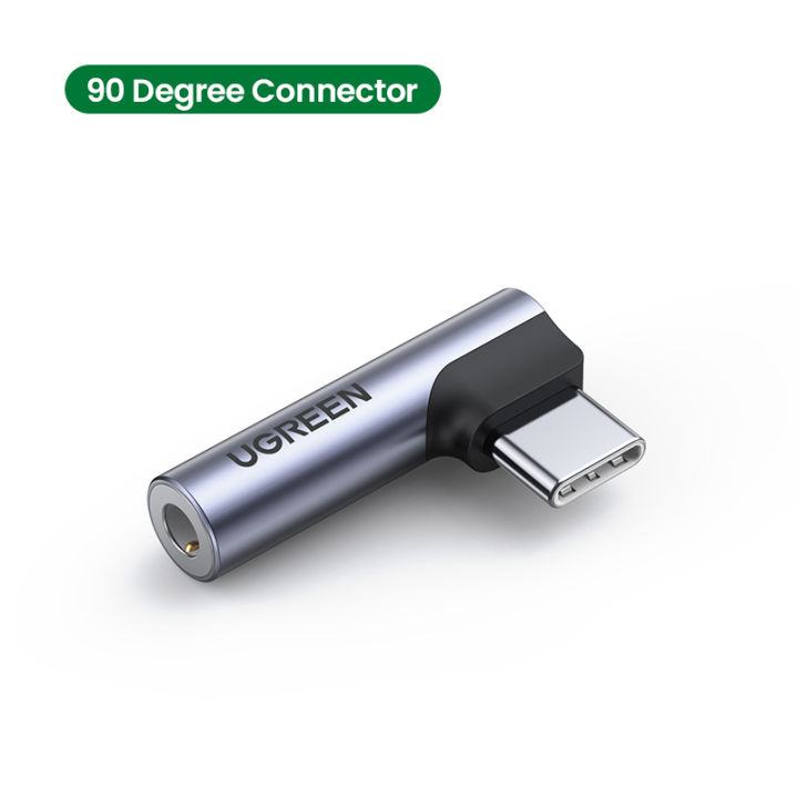 【No-profit】 UGREEN 90 Degree Gaming Type C 3.5 Jack Earphone USB C to 3.5mm AUX Headphones cable Huawei P40 mate 20