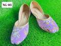 Fashionable Printed nagra shoes for women. 