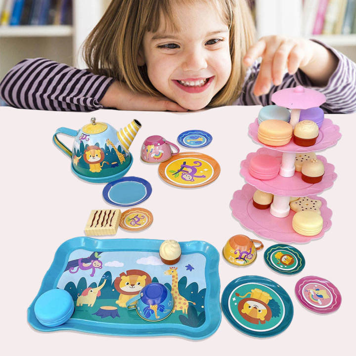 Tinplate%20Toys%20Tea%20Set%20Tea%20Time%20Toy%20Set%20for%20Kids%20Gift%20Kitchen%20Pretend%20Play%20-%20Image%205