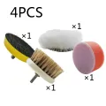 DOOGALKAI KAI624 Electric Shoe Polisher Accessories 4pcs Brush Head Bristle Sponge Wool Brush Head. 