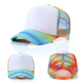 Sublimation Blank Tie Dye Hats Starry Sky Rainbow Baseball Caps Sport Mesh Adjustable Hat. 