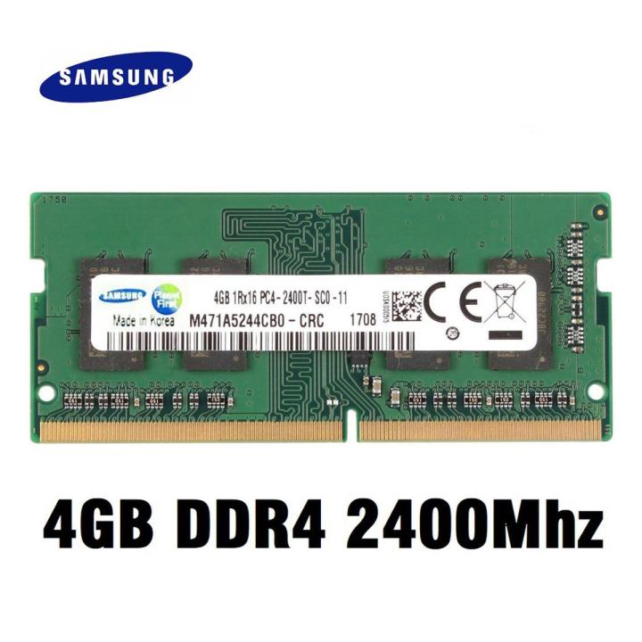 SAMSUNG KOREAN DDR4 / PC4 2400T 2400MHz 260Pin 4GB RAM For Laptop ...