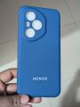 Honor 400 Pro(Global), Slim Fit Silky And Soft Touch Finish Silicone Matte Finish TPU - Black & Blue (With Logo). 