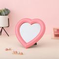 NYT Love Mirror Desktop Makeup Mirror Wall Mounted Dual-Use Vanity Mirror Girl Room Wall Decor Heart-Shaped Mirrorpink S.