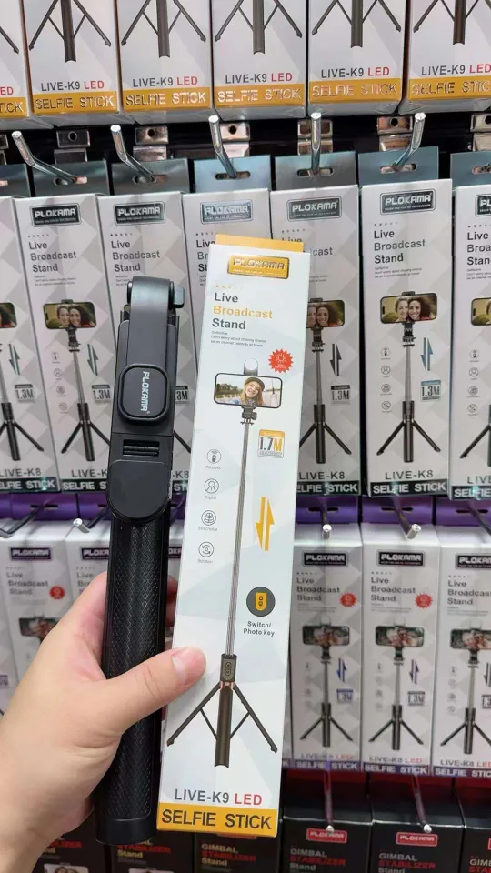 plokama live-k9 led selfie stick