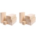 Large Carving Wood Blocks (20 Pack) 4 x 1 x 1 Inches Unfinished Basswood Project Craft Kit DIY Hobby Set for Beners. 