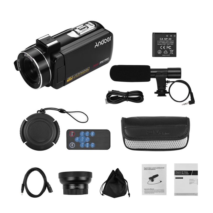Andoer%204K%20Handheld%20DV%20Professional%20Digital%20Video%20Camera%20CMOS%20Sensor%20Camcorder-black%20-%20Image%204