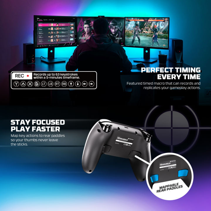 FANTECH%20WGP12s%20REVOLVER%20III%20WIRELESS%20MULTI-PLATFORM%20GAMEPAD%20Gaming%20Controller%20WHITE%20-%20Image%204