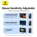 Baseus F02 Wireless Bluetooth Mouse Ergonomic Design Mute 4000 DPI Gaming Mouse 2.4G PC MacBook Tablet Laptop Universally. 