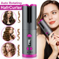 Hair Curler Set Cordless Automatic Rotating Hair Curler Curling Iron LED Display Temperature Adjustable Styling Tools Wave Styer.