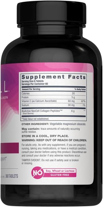 NeoCell%20Super%20Collagen%20Plus%20Vitamin%20C%20Skin%20Hair%20and%20Nails%20Supplement%20Includes%20Antioxidants%20360%20Tablet%20-%20Image%202