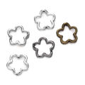 St. kunkka 10Pcs Alloy Bead Frame Retro Flower-Shaped Bead Frame for DIY Jewelry Accessories.