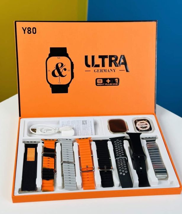 Y80%20Ultra%20PREMIUM%20Edition%20(%20Straps--8+1%20cover%20)%20Smart%20Watch%20"8"%20Straps%202.02"%20Display%20Waterproof%20Bluetooth%20Calling%20Pedometer%20Heart%20Rate%20Blood%20Pressure%20Sleep%20Sports%20Watch%20Series%208%20Bt%20Call%20wit%20Care%20Game%20By%20Gadget%20-X%20-%20Image%202