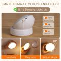 Night Light Rotatable Wireless Motion Sensor LED Night Lights USB Rechargeable Bedroom Corridohting Motion Sensor Light led Lamp.