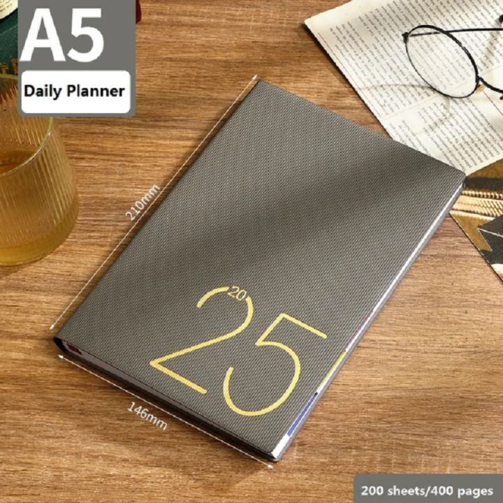 One%20Page%20Per%20Day%20Planner%20High%20Quality%20PU%20Cover%20365%20Days%20Notebook%202025%20Edition%20A5%20Size%20Agenda%20for%20Work%20Office%20Professional%20-%20Image%209