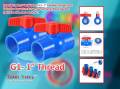 Ball Valve, Female Thread, PVC Valve for Aquarium Setup, Sump Pump, Pool, Garden Sprinkler Blue Red- Pack of 2.