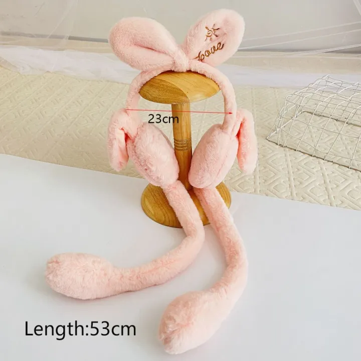 Gift%20Cute%20Rabbit%20Moving%20Earmuffs%20Earmuff%20Earflap%20Winter%20Warm%20Plush%20Moving%20Hat%20Headwear%20Earwarmer%20-%20Image%202