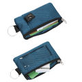 Cross-border hot mining RFID coin purse signal shielding mini thin small wallet anti-theft card bag hanging bag men and women.