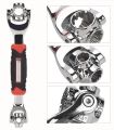 Universal Wrench 48 in 1 Socket Spanner Multifunction Tiger Wrench Tool with 360 Degree Rotating Head for Home DIY Car Repair.