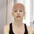 Halloween Skinhead Wig hat Latex Mask Skin Bald Head Movie Halloween Party Prop Cosplay Bald Head Scalp Cover AccessoriesDolls Accessories. 