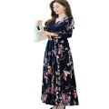 New Attractive Stylish Party Evening Casual Print  Long Gown Dress Digital Print Long Sleeve Maxi Dress One Piece Long Kurti For Women. 