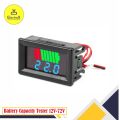 Battery Charge Level Indicator 12V 24V 36V 48V 60V 72V Lithium Battery Capacity Meter Tester With LED Voltmeter. 
