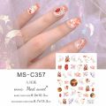 National tide, Chinese ancient style, phoenix, nine-tailed fox demon, bamboo, Dunhuang flying nail art stickers, Tang Dynasty beauties.
