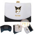 Sanrio Kuromi Melody Cinnamoroll Pompuri Premium Short Wallet HK - DP001.. 