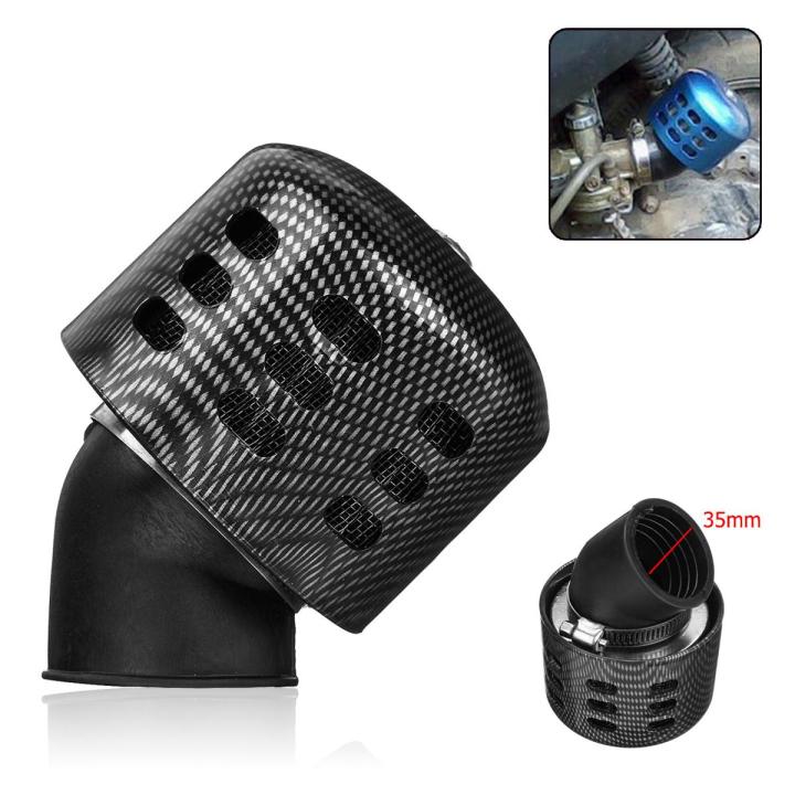 35mm%20Bullet%20Air%20Motors%20Filter%20Cleaner%20Intake%20Motorcycle%2050cc%2070cc%2090cc%20110cc%20Pit%20Dirt%20Bike%20ATV%20Quad%20Scooter%20-%20Carbon%20-%20Image%203