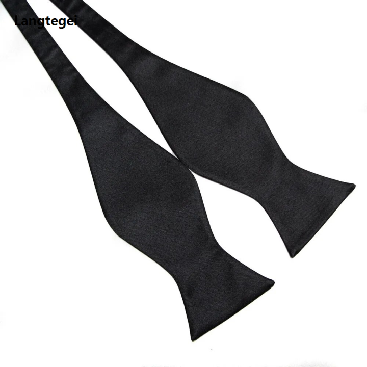 2019 solid colour bowties Self Tie Men's open bow Ties butterflies necktie