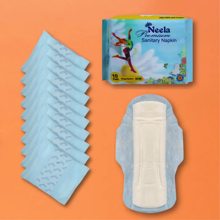 Neela%20Premium%20Sanitary%20Napkin%20-%20%20Wings%20System%20-%20100%25%20Cotton%20-%20Single%20Pack%20-%2010%20Pads%20-%20Image%203