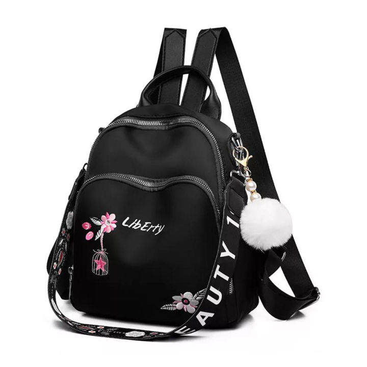 Fashion Women Oxford Cloth Backpack Embroidered Shouler Bags Anti