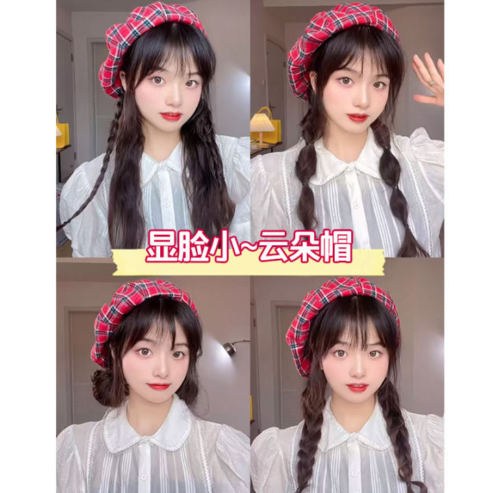 Red%20plaid%20berets,%20female%20Internet%20celebrities,%20the%20same%20trendy%20and%20cool%20round%20face,%20suitable%20for%20showing%20face,%20small%20octagonal%20bud%20hats,%20ins%20cloud%20hats%20-%20Image%204
