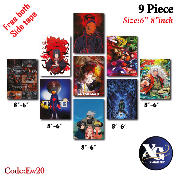 9%20pcs%20Anime%20Combo%20Wallmet%20poster%20set%20for%20Home%20Decoration%20-%20Image%203
